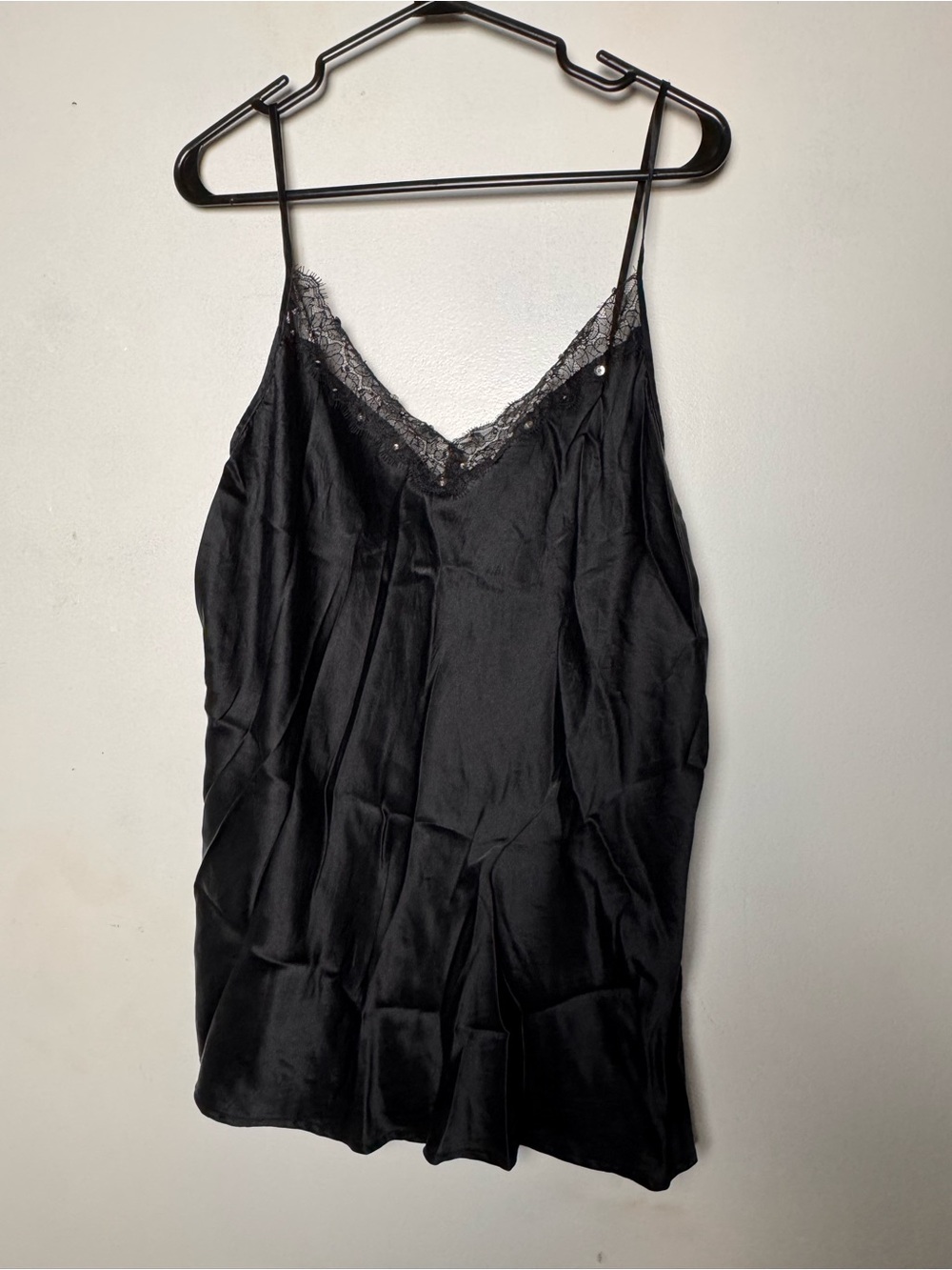 Black slip dress with sequin detail size-20w